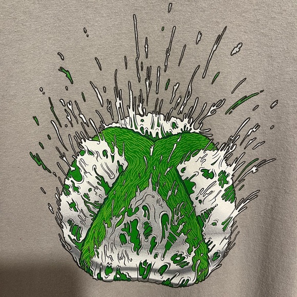 X-Box Spray Logo Men's Graphic T-Shirt, size XL, Gray - Picture 2 of 4